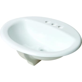 Image for Seasons® 17 X 20" Oval Lavatory Sink White China from HD Supply