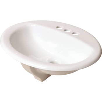 Seasons® 17" X 20" Oval Lavatory Sink White China