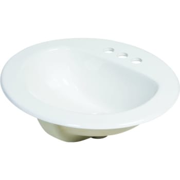 Gerber Maxwell 17-7/8 X 20-3/8" Oval Lavatory Sink White China