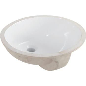 Image for Seasons® 16-3/4 X 19-11/16" Oval Undermount Lavatory Sink White China from HD Supply