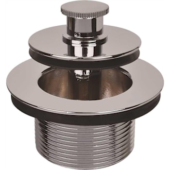 Ips Corporation Ips Push-Pull Bathtub Stopper, 1-1/4 In16 Tpi In Polished Chrome