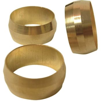 Everbilt 3/8 In. Brass Compression Sleeve Package Of 10