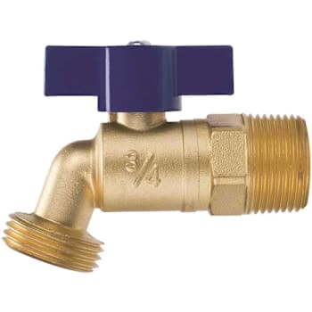 Nibco 1/2 In. Quarter Turn Hose Bibb-Cup Or Male Fitting