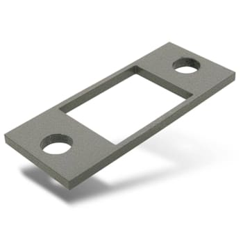 Ngp Steel Strike Shim, Gray, 2-3/4"