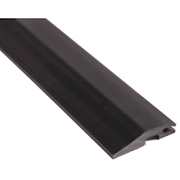 Ngp Vinyl Carpet/Tile Divider Threshold, 3/4" X 3-1/2", Black, 36"