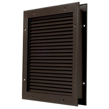 Ngp Door Partition Louver, Dark Bronze, Visible Blade Area 23-1/4" H X 23-1/4" W