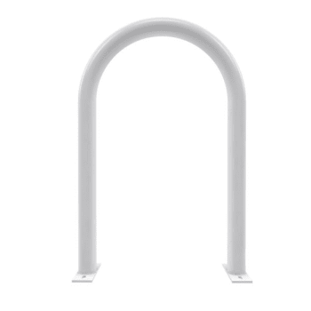 Image for Dero By Playcore® 2-Bike White Surface Mount Heavy-Duty Hoop Rack from HD Supply