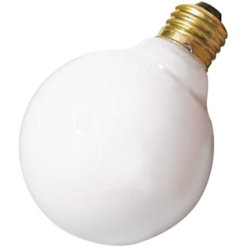 SATCO 25-Watt G25 Med. Base Globe Dimmable Incandescent Light Bulb Package Of 6
