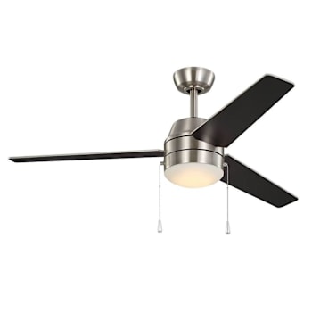 Image for Seasons Quick Install 52" LED Indoor Ceiling Fan, 3 Blade, Brushed Nickel from HD Supply