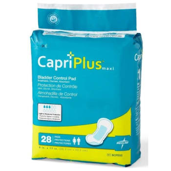 Image for Medline Liner Incontinent Capri Plus Bladder Control Pads, 8X17", Bag of 28 from HD Supply