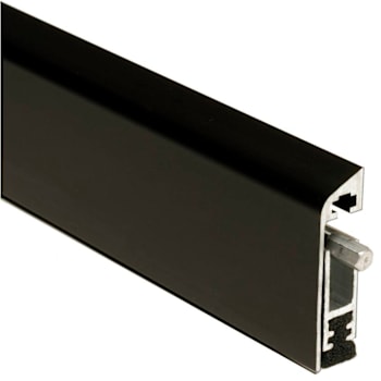 Ngp Auto Door Bottom With Neoprene Seal, Surface Mounted, Dark Bronze, 36"
