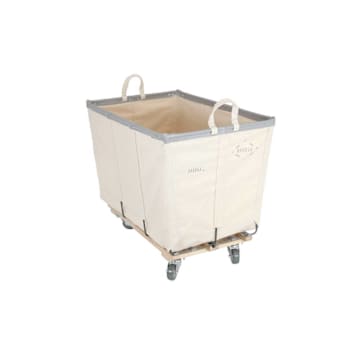 Steele Canvas Basket Corp 8bu Permanent Truck Canvas W/Grey Vinyl - 3" Casters