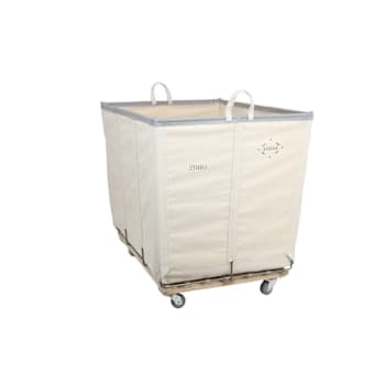 Steele Canvas Basket Corp 20bu Permanent Truck Canvas W/Grey Vinyl - 5" Casters