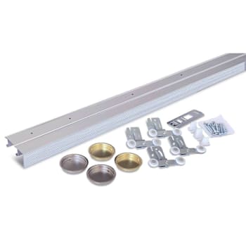 Ngp Aluminum By-Pass Side Mount Track System, 75 Lbs, 48"