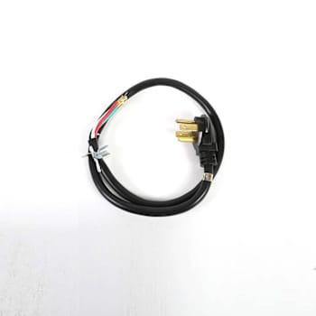 Frigidaire Replacement Black 4' 4-Wire 30 Amp Cord For Dryer, Part # 5304512980