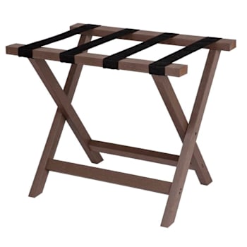 Hospitality 1 Source Composite Luggage Rack Chestnut Case Of 2