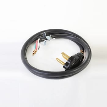 Frigidaire Replacement Black 6' 4-Wire 30 Amp Cord For Dryer, Part # 5304512982