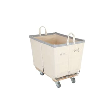 Steele Canvas Basket Corp 6bu Permanent Truck Canvas W/Grey Vinyl - 3" Casters