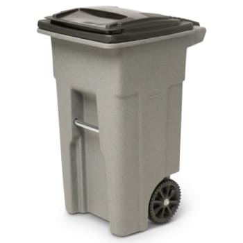Image for Toter 32 Gallon Heavy-Duty 2-Wheel Trash Can (Graystone) from HD Supply