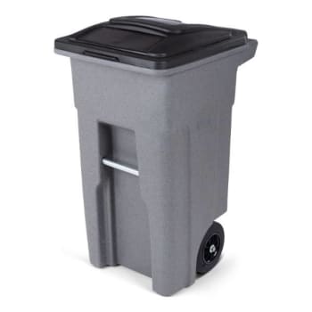 Image for Toter 32 Gallon Heavy-Duty 2-Wheel Trash Can (Graystone) from HD Supply