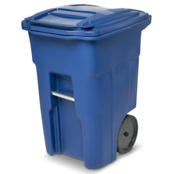 Image for Toter 48 Gallon Heavy-Duty 2-Wheel Trash Can (Blue) from HD Supply
