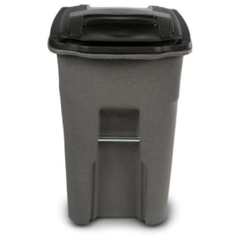 Toter 48 Gallon Heavy-Duty 2-Wheel Trash Can (Graystone)