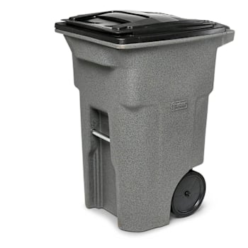 Image for Toter 64 Gallon Heavy-Duty Trash Can W/ Casters (Graystone) from HD Supply
