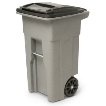 Image for Toter 64 Gallon Heavy-Duty Trash Can W/ Casters (Graystone) from HD Supply