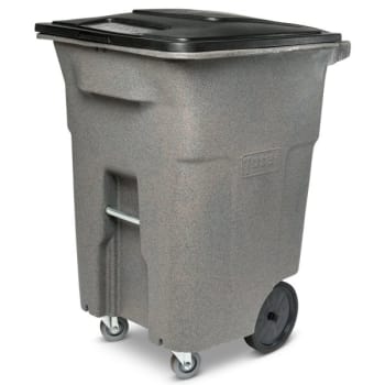 Image for Toter 96 Gallon Heavy-Duty Trash Can W/ Casters (Graystone) from HD Supply