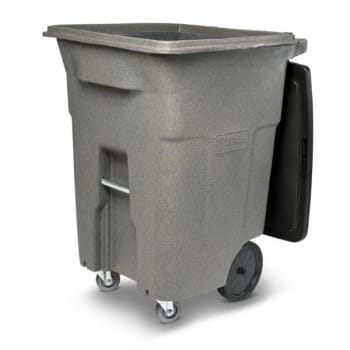 Image for Toter 96 Gallon Heavy-Duty Trash Can W/ Casters (Graystone) from HD Supply