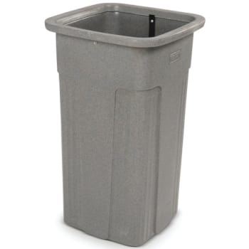 Image for Toter 25 Gallon Slimline Square Trash Can (Graystone) from HD Supply