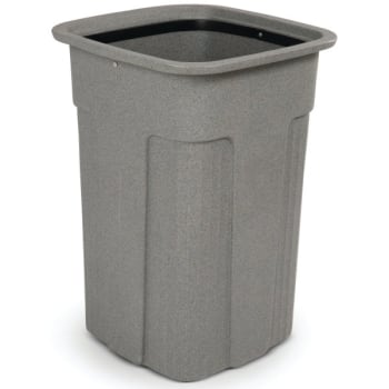 Image for Toter 35 Gallon Slimline Square Waste Container (Graystone) from HD Supply