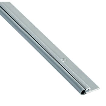 Ngp Weatherstrip, Metal With Vinyl Seal, Mill Aluminum, 36"