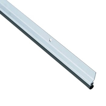 Ngp Weatherstrip, Metal With Vinyl Seal, Set, Anodized, 8' W X 8' H