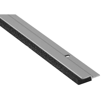Ngp Weatherstrip, Metal With Neoprene Seal, Anodized, 84"