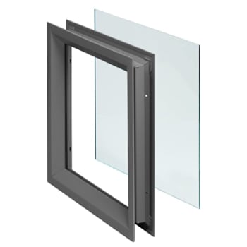 Ngp Low Profile Lite Kit, Tempered Glass & Glazing Tape, Dark Bronze, 22"X22"