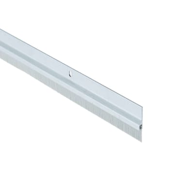 Ngp Door Sweep With 1/2" Grey Nylon Brush Seal, Anodized, 84"
