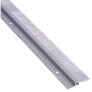 Ngp Door Sweep With 1" Grey Nylon Brush Seal, Anodized, 96"