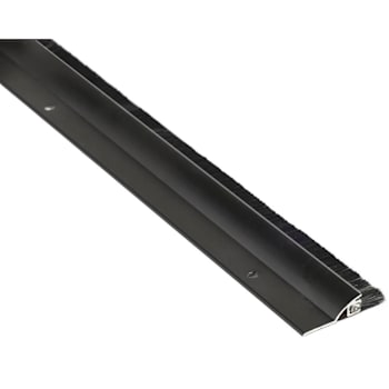 Ngp Door Sweep With 9/16" Nylon Brush Seal & Drip Cap, Dark Bronze, 36"