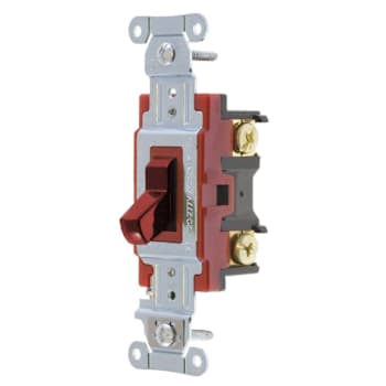Image for Hubbell PRO 20 Amp Industrial Toggle Switch, 3-Way, Red, Package Of 10 from HD Supply