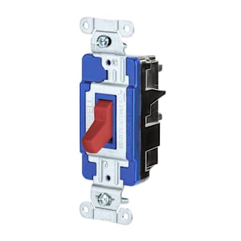 Image for Hubbell Edgeconnect™ 15 Amp Commercial Toggle Switch, 1 Pole, Red, Package Of 10 from HD Supply