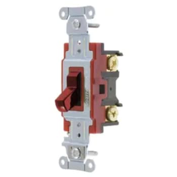 Image for Hubbell PRO 20 Amp Industrial Toggle Switch, Single Pole, Red, Package Of 10 from HD Supply