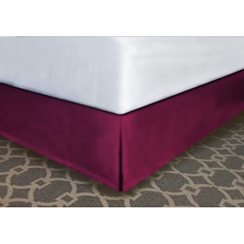 Mattress Safe Designer Decor® Bed Skirt Bordeaux Polystr K 72x80x14" Case Of 12