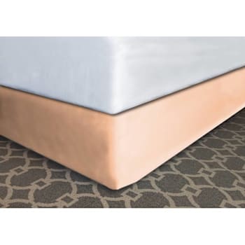 Mattress Safe Designer Decor® Bed Skirt Sand Polyester Qn 60x80x14" Case Of 12