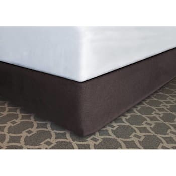 Image for Mattress Safe Designer Decor® Bed Skirt Brown Polyester Fl 54x80x12" Case Of 12 from HD Supply