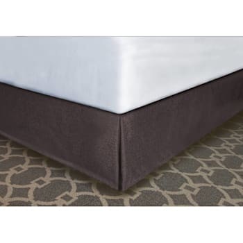 Mattress Safe Designer Decor® Bed Skirt Brown Poly King 72x80x14" Case Of 12