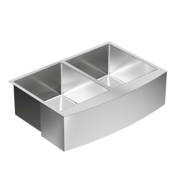 Image for Moen 1800 Series 29-15/16X20-5/8 Stainless Steel 18 Gauge Double Bowl Sink from HD Supply