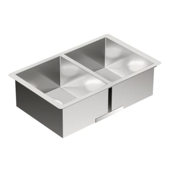 Image for Moen 1800 Series 32-1/2x18-1/8 Stainless Steel 18 Gauge Double Bowl Sink from HD Supply