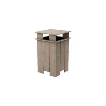 Image for Ledge Lounger Ledge Lounger Mainstay Industrial Square Trash Bin And Liner Wheat from HD Supply