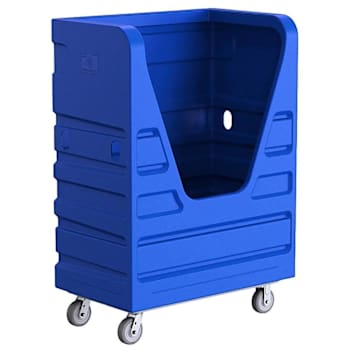Image for R&B Wire Products 48 Cubic Foot Blue Heavy Duty Bulk Transport Truck - 38 Bushel from HD Supply